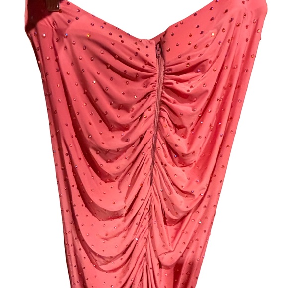 Alex Perry-rose, rauched, crystal jeweled jersey maxi skirt (only) -Size 8 USA - Picture 8 of 13